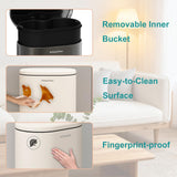 SolaceCove 8 Gallon Anti-Fingerprint Stainless Steel Garbage Can with Foot Pedal for Kitchen,30L Kitchen Trash Can with Soft Close Lid & Removable Inner Bucket