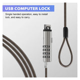 4 Digital Universal Lock USB Laptop Security Cable Lock for Computer