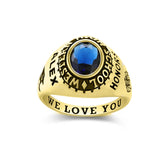 Oseew Men Class Ring Specially Designed for College Graduates (Yellow Gold)