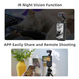 ORDRO M5 Pocket Camera 3 Axis Gimbal Stablizer Vloging Camera w/64G Card