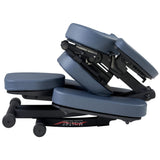 Master Massage Rio Portable Massage Chair - Royal Blue, Lightweight 24 lbs, Aluminum Foldable Frame, Fully Adjustable