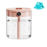 Small Cool Mist Humidifier for Bedroom, Smart Ultrasonic Personal Air Humidifiers for Adults, Easy to Clean (Pink)