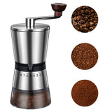 BOMANSI BOMS Manual Coffee Grinder - 8 Adjustable Coarseness Settings, Hand Crank Coffee Mill, Large Capacity, Portable Hand Coffee Grinder
