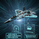 Akargol Rc Plane Jet Extra 3 Battery, Remote Control Airplane 2025 Christmast Gift- New Planes Model Led Light Aircraft Fighter Army Toy with Easy to Flying Toys for Boys and Girls