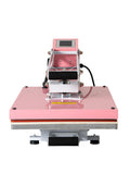 16x24 Semi‑Automatic Heat Press Machine, Heat Transfer Printer, Pink