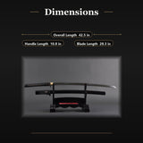 Human Figures Katana, 1060 Carbon Steel Hand Forged Full Tang Sword