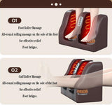 20-Head Massage Mat for Full Body Pain Relief - Neck & Back Heating Pad, Lumbar Support, Leg & Muscle Relaxation - Brown Leather Massage Chair Cushion