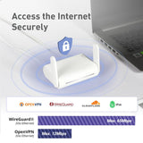 Secure Travel WiFi Router, AC1200 Dual Band Gigabit Ethernet Wireless Network, IPv6 USB 2.0 GL.iNet