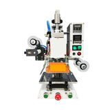 Hot Foil Stamping Machine, Multifunctional Pneumatic Stamping Machine with Heat Transfer Press and Optional Aluminum Foil Holder for Leather Paper and Wood(02G)