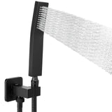 Brass Hand Held Shower Head, Luxury High Pressure Showerhead Kit with Wall Connector and Hose Set NearMoon