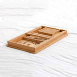 Laptop Stand Lap Desk Table with Adjustable Leg Flower Pattern Foldable Breakfast Serving