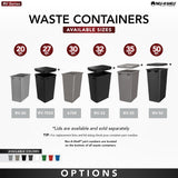 Rev-A-Shelf 2-Pack 35 Quart Polymer Replacement Trash Bin