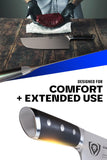 Dalstrong Meat Cleaver Knife-9"- Gladiator Series-'The Ravager'-Heavy Duty Butcher Kitchen Knife Gift-Forged High Carbon German Steel-BBQ, Meat Knife-w/Sheath-NSF Certified