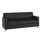 Flash Furniture Hercules LeatherSoft Sofa, Black