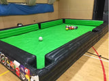 Giant Inflatable Snooker Football,Full Set Human Football Pool Table with 16 Balls,Black Inflatable Billard for Soccer Event Interactive Game (Table+16pcs Balls, 4.8x3.9m 16x13ft)
