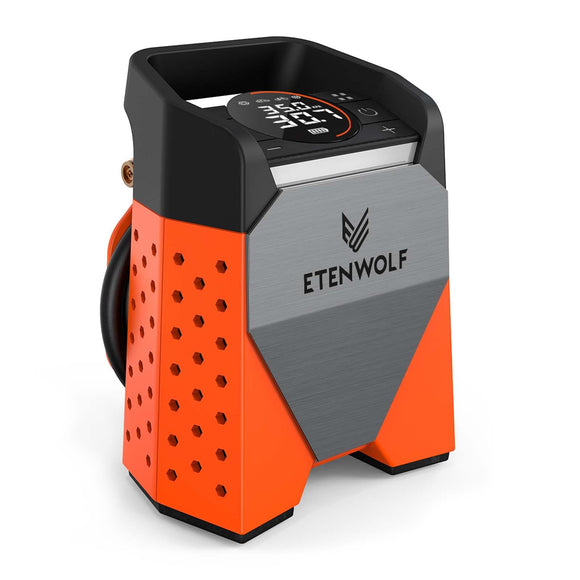 ETENWOLF ZEPHYR S3 Tire Inflator Portable Air Compressor, 1 Min Fast Inflation and 100% Duty Cycle ETENWOLF