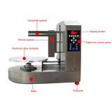 HayWHNKN Cake Decorating Coating Machine for 4-12inch Cake Cream Coating Spreading Smooth Machine Adjustable Rotating Speed Stainless Steel 110V