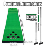 PuttPutt Clash Premium Golf Putting Game Set – Includes Carry Bag, Putting Mat, 2 Adjustable Putters, 2 Golf Balls, 2 Bases, 12 Hole Covers - Fun Backyard Party Game