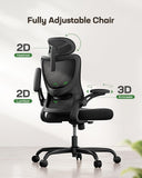 Marsail Ergonomic Office Chair: Office Desk Chair with High Back Mesh and Adjustable