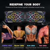 Haiponfph Push Up Board Fitness, 9 in 1 Strength Training Equipment,Home Gym System,Multi-Functional Push up Stands System Fitness Floor Chest Exercise,Training Arm Men & Women Weights Haiponfph