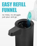 AIKE SensePro Automatic Soap Dispenser Type-C Rechargable, Stainless Matte Black Coating 12.8 fl.oz. for Liquid Soap