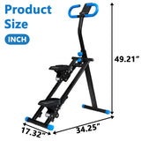 Stair Stepper for Home - Vertical Climber Workout Machine with Stable Frame, Adjustable Handlebar for Full-Body Exercise (Blue)