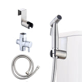 TENGPOLE Handheld Bidet Sprayer for Toilet & Bathroom, Adjustable Water Pressure Spray Gun with 304 Stainless Steel Hose, Bidet Faucet for Postpartum Care, Elderly, Muslim Shower, Easy to Install