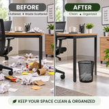 Goodwill Tech Mesh Dustbins, Pack Of 4 (Small) Metal Mesh Recycling Bins Waste Basket For Home/Office/Hospital/College/School -Black, Open-Top