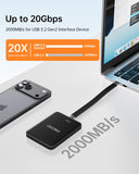 OSCOO 2TB Magnetic Portable SSD, Up to 2000MB/s – External Solid State Drive Compatible with MagSafe for iPhone 15/16/17, Mac, Laptops & Tablet, Reliable Storage for Students, Gaming & Professionals