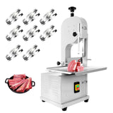 1500W Electric Bone Meat Cutter Machine, Bone Saw for Butchering Home Use and Commercial Use, Cutting Thickness 0.04-7.8'', Stainless Steel Work Table Bone Cutter Machine for Beef Pork Chicken Fish