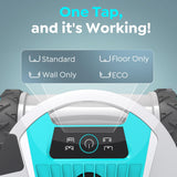Pleco Pro Cordless Robotic Pool Cleaner, Smart Navigation, 210–240 Min Runtime, Wall Climbing & Waterline Cleaning, Up to 2691 Sq.Ft, Dual-Layer Filtration for Inground Pools(Obsidian White)