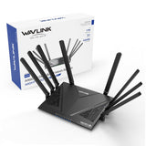 Band WiFi 6 Router, High Speed Gigabit Router for Wireless Internet, 8 High-Gain Antennas