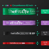 TheFitLife Pull Up Assistance Bands- Resistance Bands for Working Out, Long Workout Bands for Exercise, Fitness Band for Pullup Assist, a Substitute of Dumbbell Set and Kettlebells, Barbell