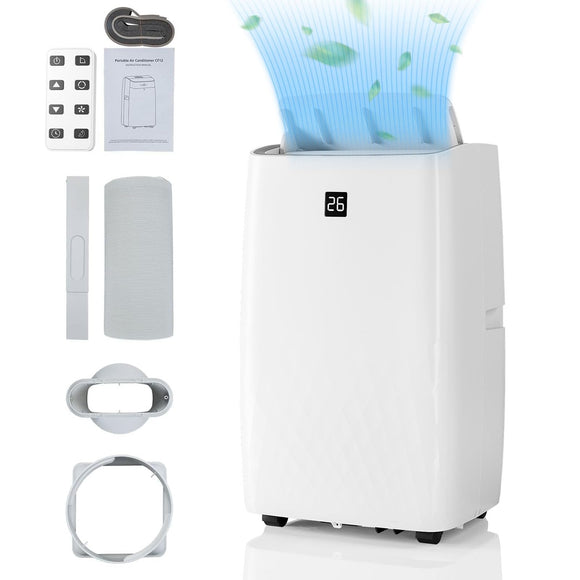 Portable Air Conditioner 12,000 BTU, Evaporative Air Cooler with Remote Control, Energy-Efficient Cooling for 550 Sq.ft Spaces Takywep