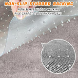 Office Chair Mat for Carpeted Floors, Desk Mats 48"X30" for Rolling Desk on Low Pile Carpets
