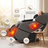 2026 Full Body Massage Chair, Free Dust Cover Included, German Crafted Dual-Core S-L Track Shiatsu Massage Mechanism, 3D Zero Gravity, Heat Therapy, 10 Massage Modes, Tool-Free Installation
