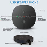 USB Speakerphone Microphone, Conference Speaker Omnidirectional Computer Mic, with 360º Voice Pickup, Touch-Sensor JOUNIVO