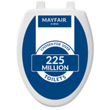 Mayfair Caswell Modern Slow Close Toilet Seat, Durable Plastic, Elongated, White