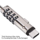 Laptop Cable Locks Combination Cable Lock 4 Digital Password Security Anti Theft Lock PUSOKEI