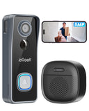 5MP Doorbell Camera Wireless No Subscription- Video Doorbell Wireless with Chime, Doorbell with Camera, Voice Changer ieGeek