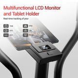 CURSOR Elliptical Exercise Machine, Elliptical Machine for Home with Hyper-Quiet Magnetic Driving System,8&16 Levels Resistance,Compact Elliptical with 12IN Stride,LCD Monitor,350LBS Weight Capacity