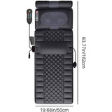 Shiatsu Massage Mat with 20 Kneading Heads, 9 Heat & Intensity Settings, Full Body Relief Cushion, Grey Flannel Massage Pad for Neck & Back Relaxation