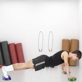 Fasmov 6 Pack Balance Pod, Balance Trainer Dots for Squat Touch Downs, Core Body Balancing, Inflatable Stepping Pads, 1 Hand Pump Fasmov