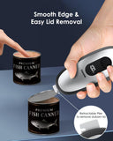 Canslab IRON Rechargeable Electric Can Opener: Wall-Mountable Easy Storage, Smart Auto Stop & LED Battery Track, Hands-Free Operation, Side Cut Smooth Edge, Stainless Steel Professional-Grade Blade