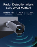 eufy Security eufyCam S3 Pro 3-Cam Kit + Video Doorbell E340, Solar Camera Outdoor Wireless, MaxColor Night Vision, 4K Security Camera with Solar Panel,Dual Cameras with Delivery Guard