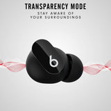 True Wireless Noise Cancelling Earbuds - Compatible with Apple & Android, Built-in Microphone - Black Beats