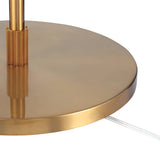 Possini Euro Design Raymond Modern Arc Floor Lamp 69" Tall Warm Gold Metal Adjustable Boom Arm White Linen Drum Shade Decor for Living Room Reading House Bedroom Home Office House