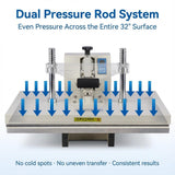 Large Format Manual Heat Press Machine 110V 2600W, Heavy-Duty Professional High Pressure