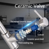 VIDEC Touch On Kitchen Faucet, 3 Modes Pull Down Sprayer, Touch On Sensor Activated, LED Temperature Control, 360-Degree Rotation,1 or 3 Hole Deck Plate. 10-Year Warranty.(Brushed Nickel, KW-70SN)