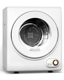 Feelfunn 110V Portable Dryer – 850W Compact Clothes Dryer with 4 Automatic Drying Modes, Stainless Steel Tub, Simple Control Knob for Apartments, Dorms & Small Spaces